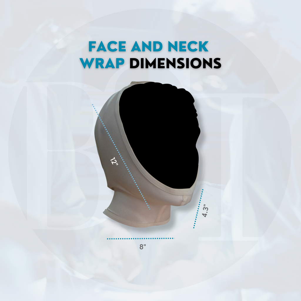 Our face and neck wrap with chin guard support and velcro system, provides support after face lift and neck procedures. Our accessories are suggested for abdominoplasty, tummy tuck, bbl butlift, lipotransfer, liposuction and other medical interventions.
