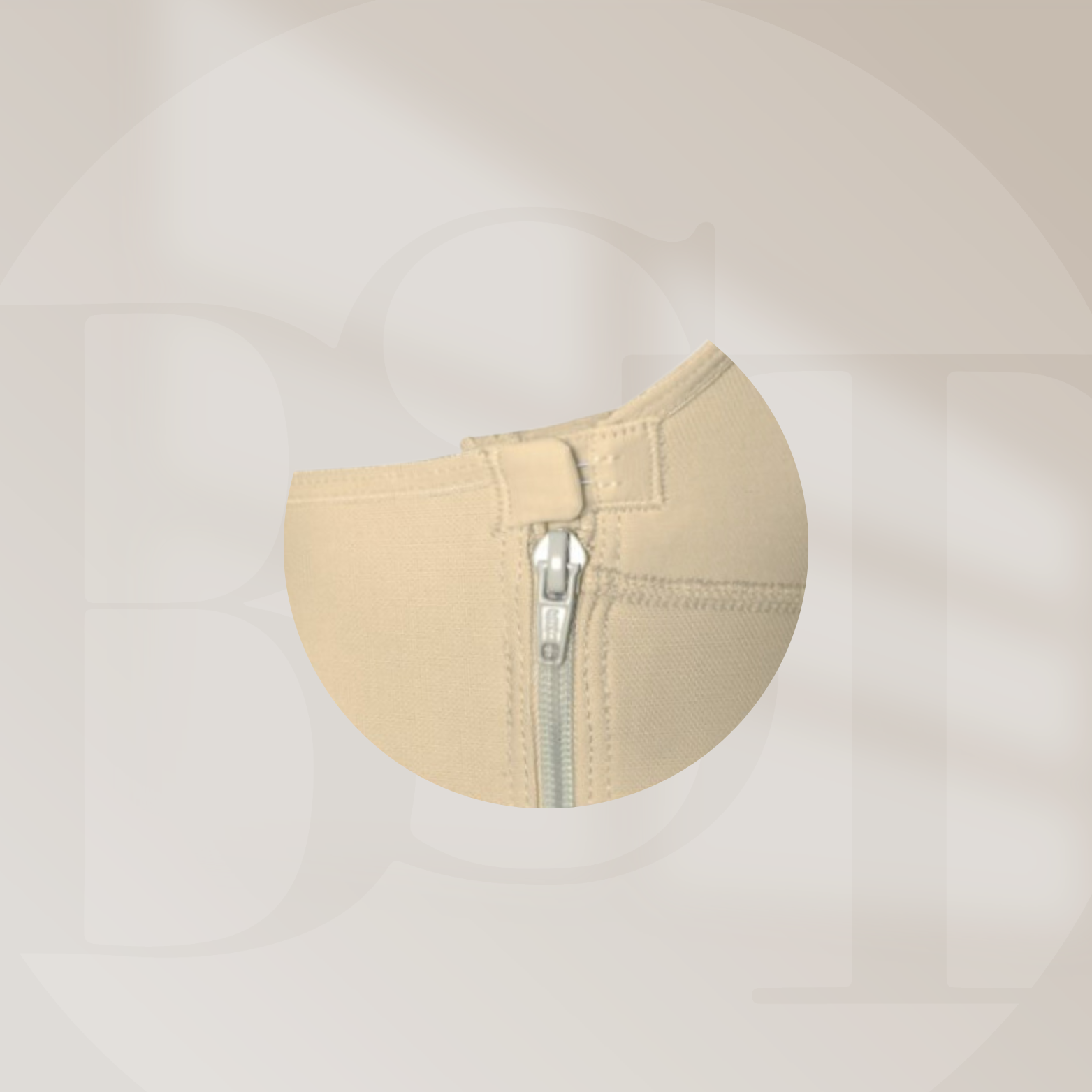 744 High Compression Faja | Above the Knee | Lateral Zipper | Internal Hooks